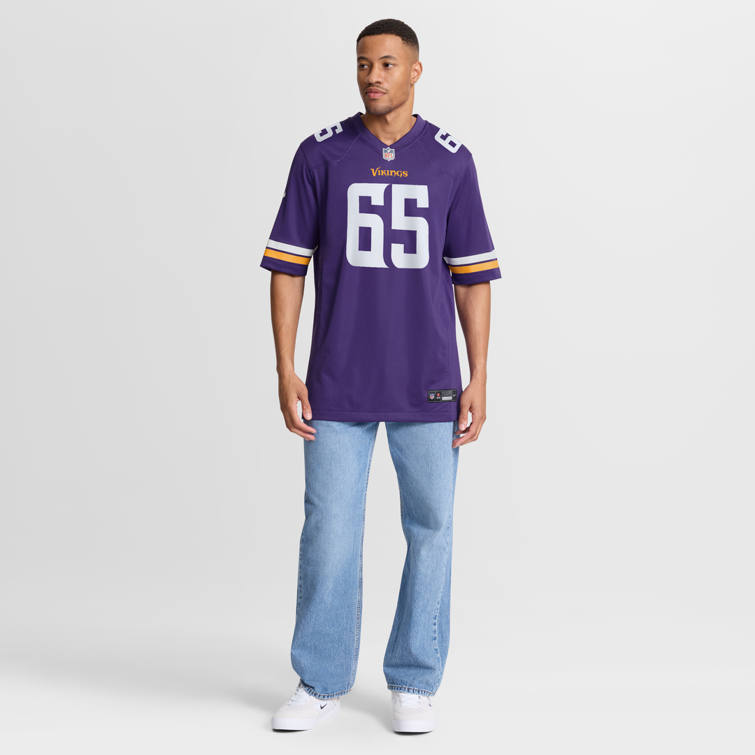 Men's Minnesota Vikings Michael Jurgens Purple Game NFL Football Jersey - view 7