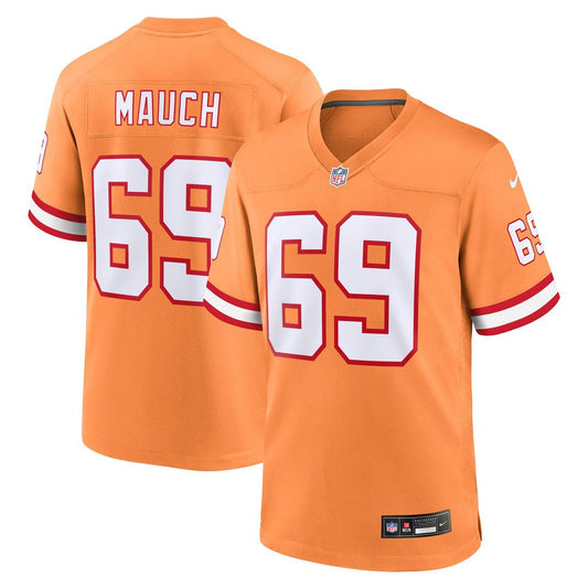 Men's Tampa Bay Buccaneers Cody Mauch Orange Alternate Game NFL Football Jersey - view 1