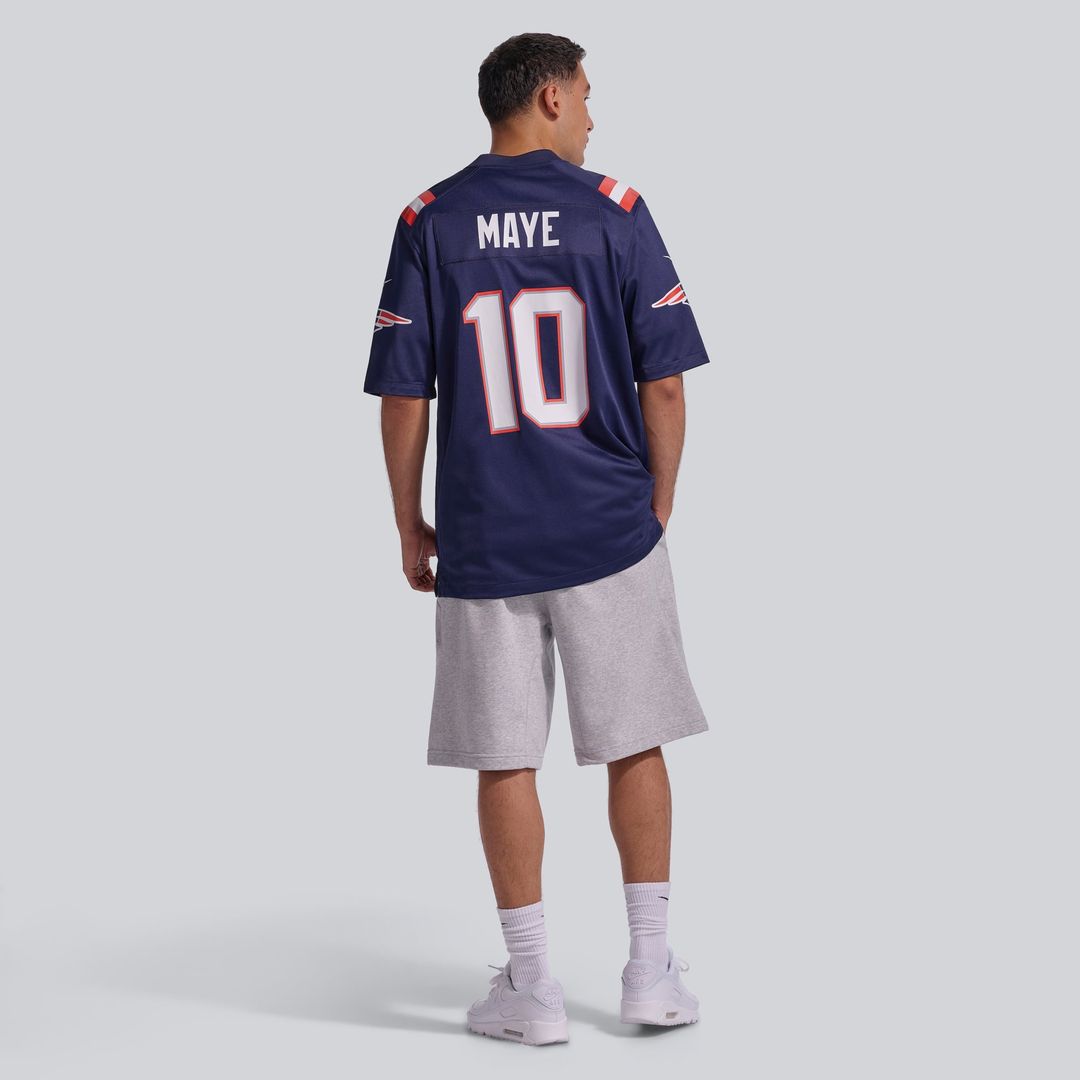 Men's New England Patriots Drake Maye Navy Player Game NFL Football Jersey - view 6