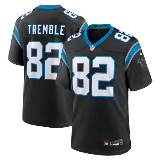 Men's Carolina Panthers Tommy Tremble Black Team Game NFL Football Jersey - view 1