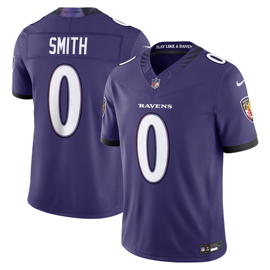 Men's Baltimore Ravens Roquan Smith Purple Team Stitched Limited NFL Football Jersey - view 1