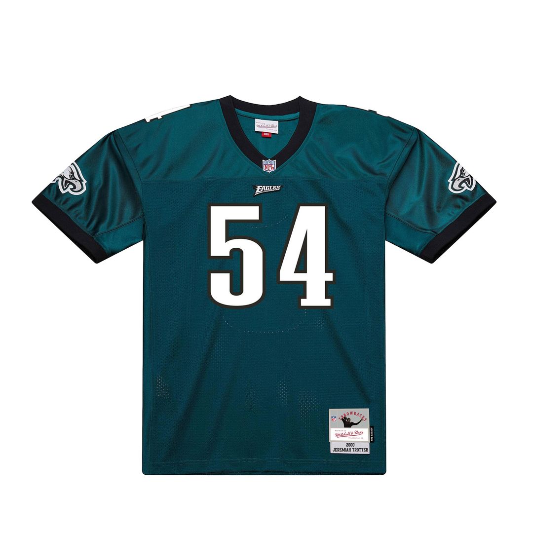 Men's Philadelphia Eagles Jeremiah Trotter Green 2000 Legacy Throwback Replica NFL Football Jersey - view 2