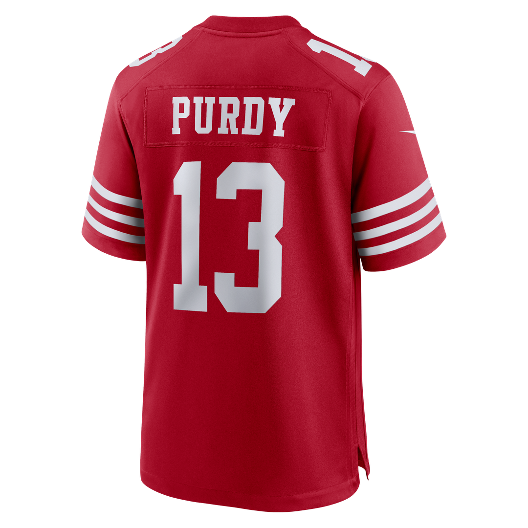 Men's San Francisco 49ers Brock Purdy White 80th Anniversary Game NFL Football Jersey - view 13