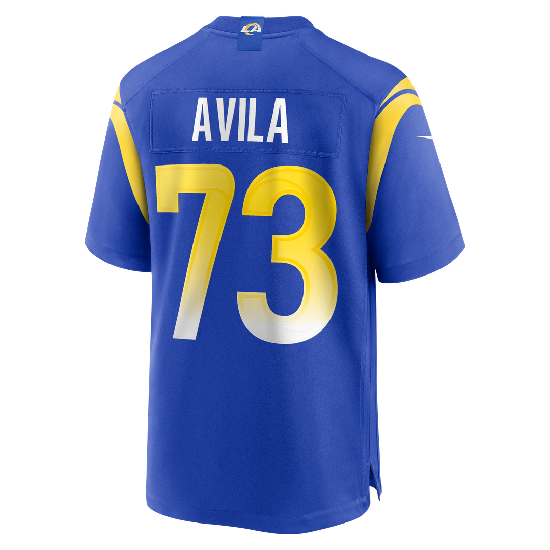 Men's Los Angeles Rams Steve Avila Royal Home Game NFL Football Jersey - view 3