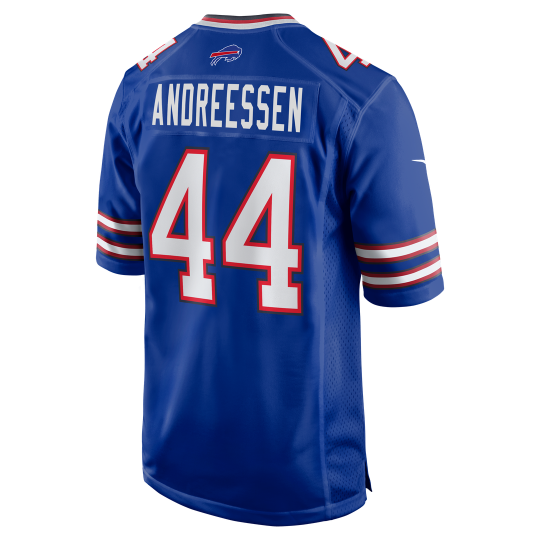 Men's Buffalo Bills Joe Andreessen Royal Game NFL Football Jersey - view 3