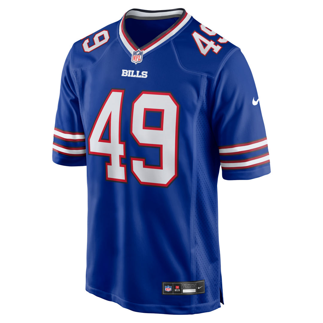 Men's Buffalo Bills DaShaun White Royal Team Game NFL Football Jersey - view 2