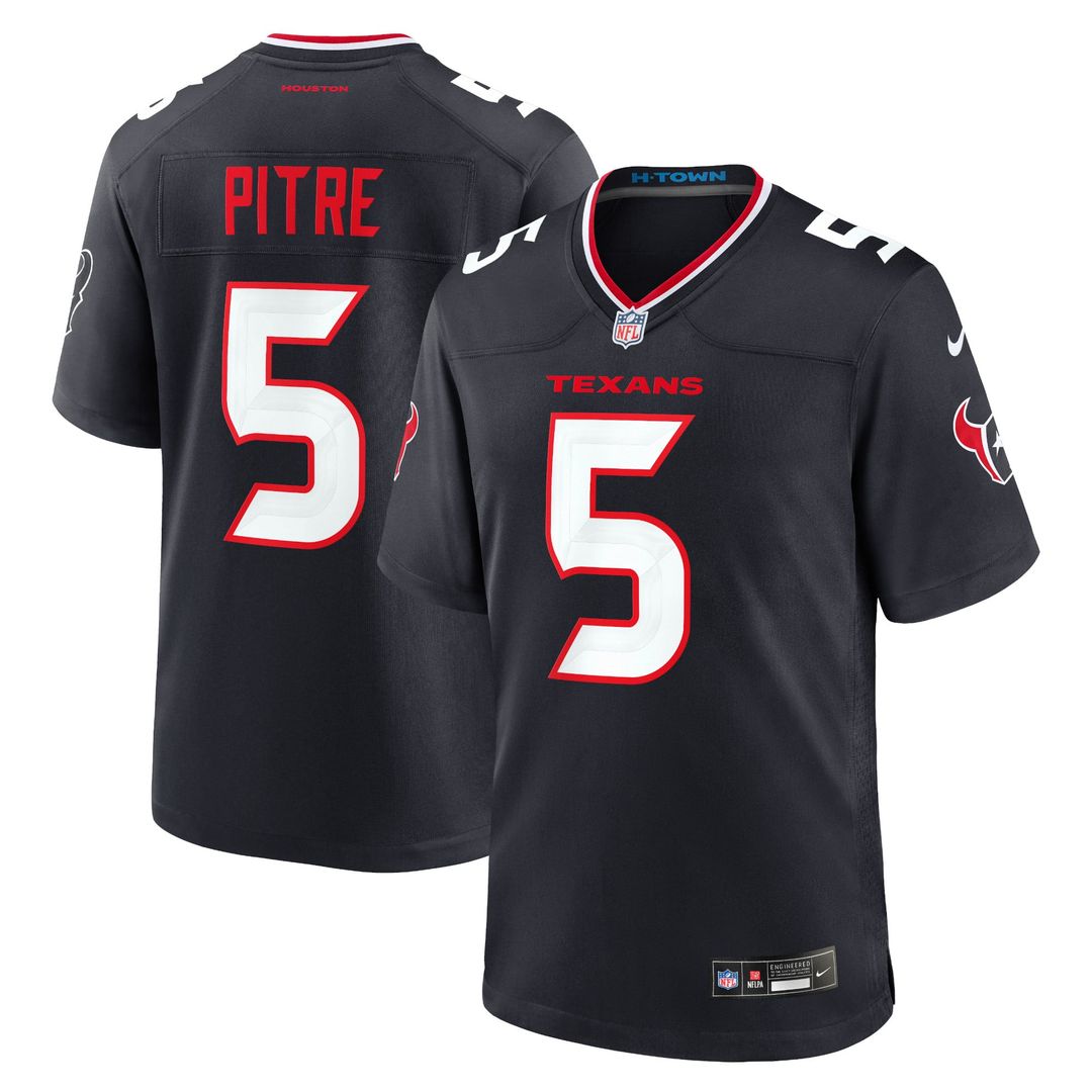 Men's Houston Texans Jalen Pitre Red Alternate Game NFL Football Jersey - view 13