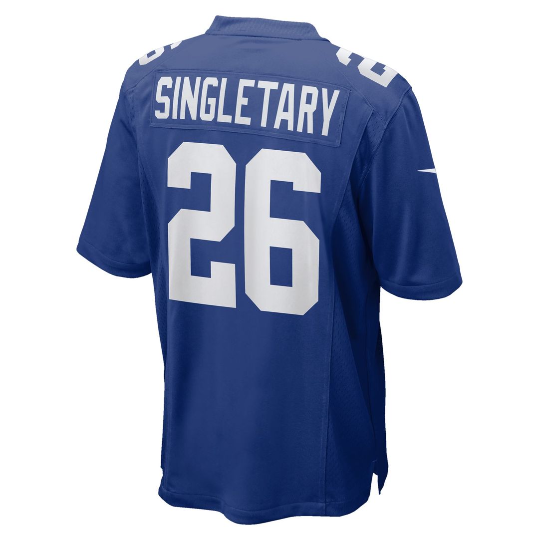 Men's New York Giants Devin Singletary Royal Team Game NFL Football Jersey - view 3