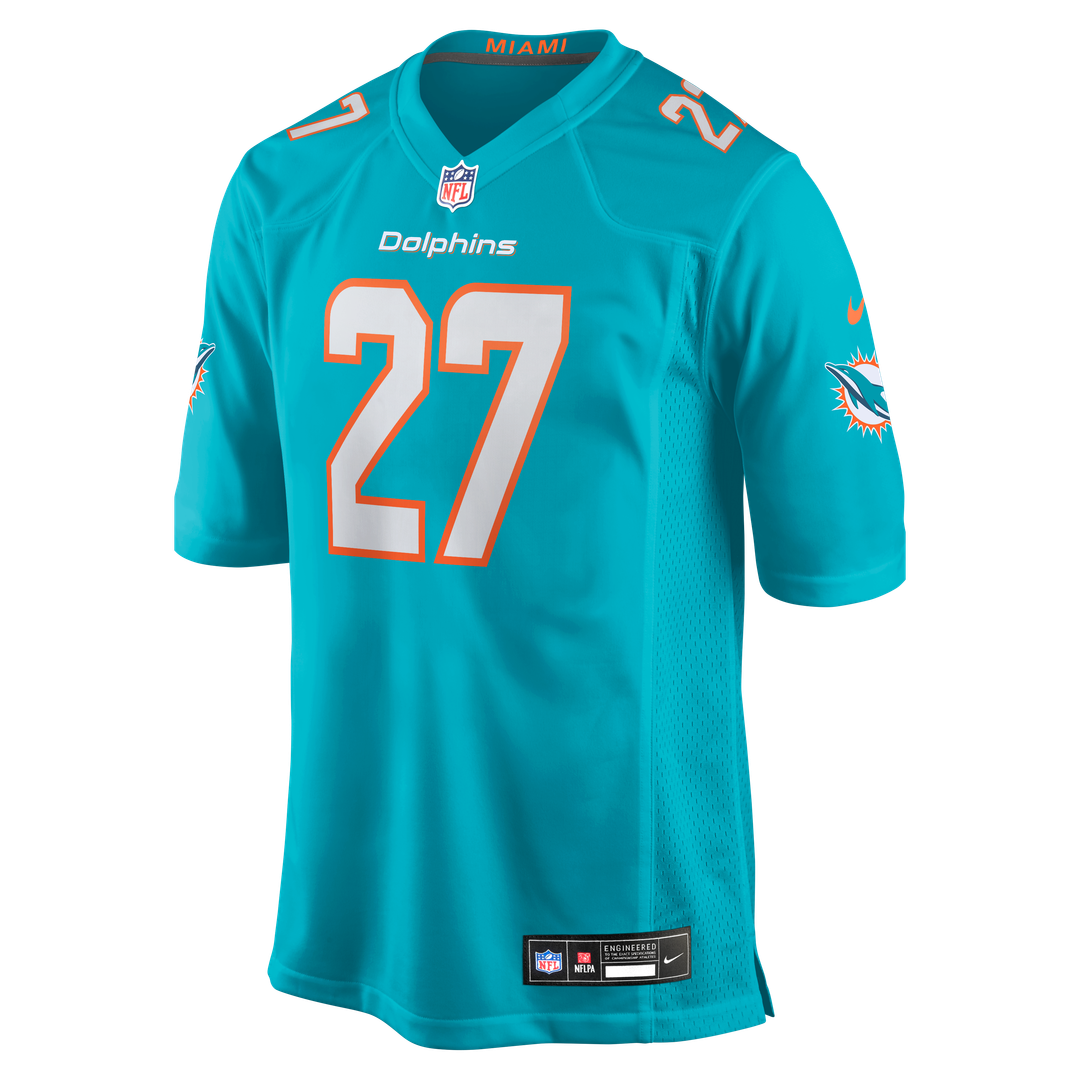 Men's Miami Dolphins Ethan Bonner Aqua Game NFL Football Jersey - view 2