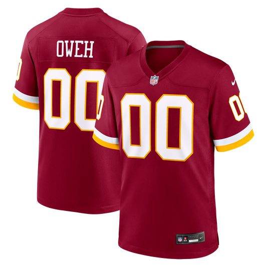 Men's Washington Commanders Odafe Oweh Burgundy Game NFL Football Jersey - view 1