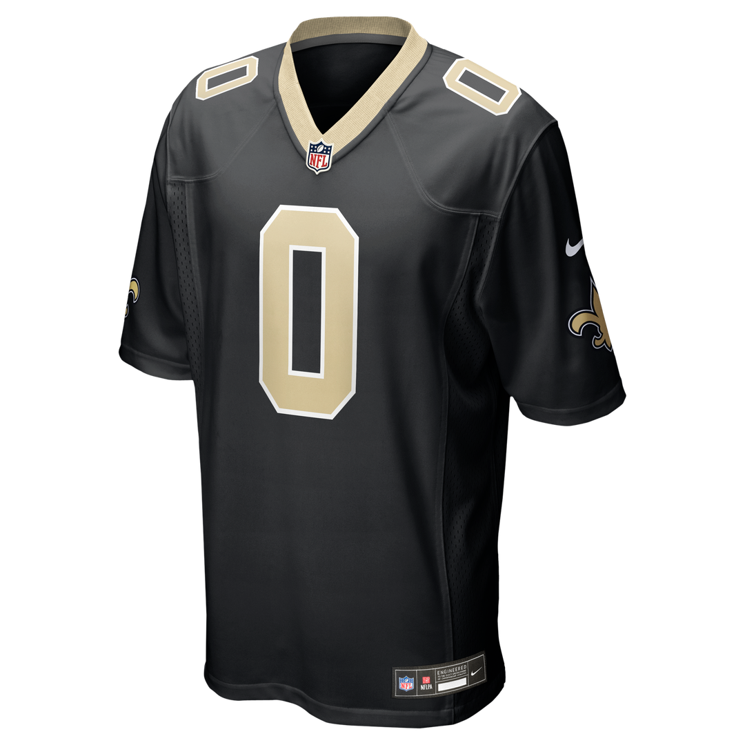 Men's New Orleans Saints Jordyn Tyson Black Team Game NFL Football Jersey - view 4