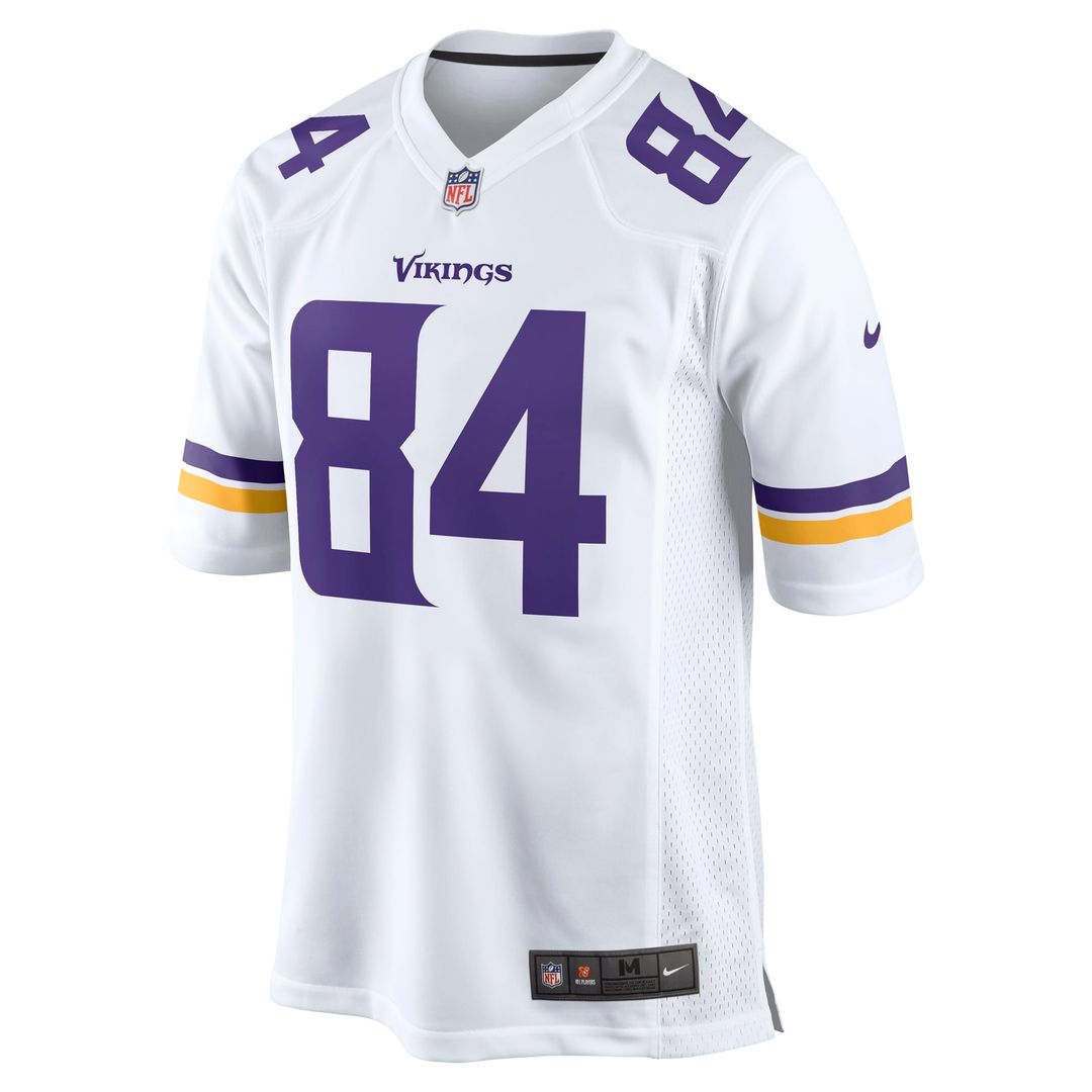 Men's Minnesota Vikings Randy Moss White Retired Player Game NFL Football Jersey - view 2