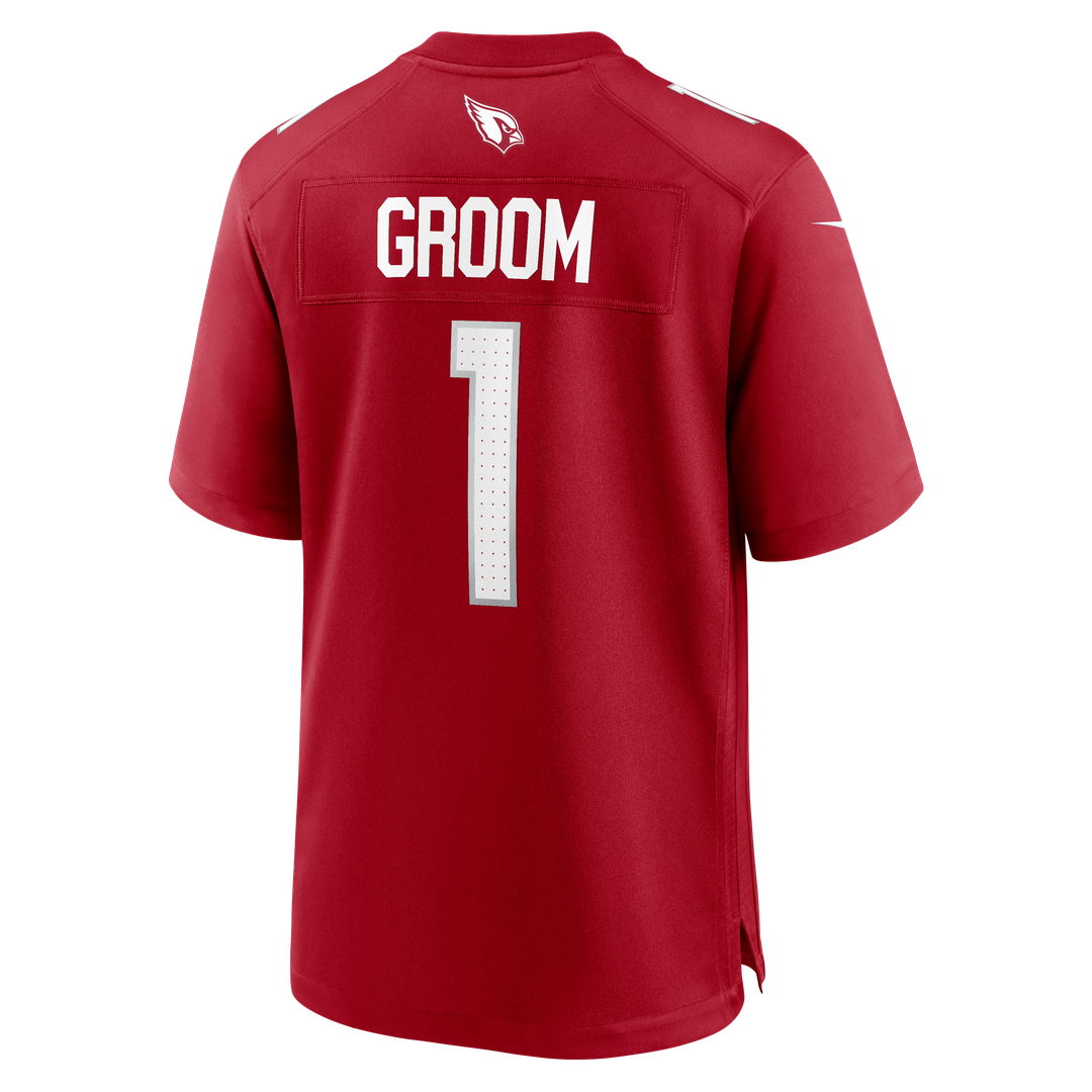 Men's Arizona Cardinals Number 1 Groom Cardinal Game NFL Football Jersey - view 3