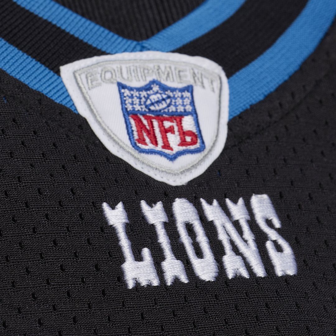 Men's Detroit Lions Calvin Johnson Black 2007 Throwback NFL Football Jersey - view 5