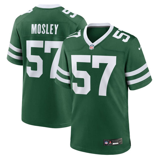 Men's New York Jets C.J. Mosley Legacy Green Team Game NFL Football Jersey - view 1