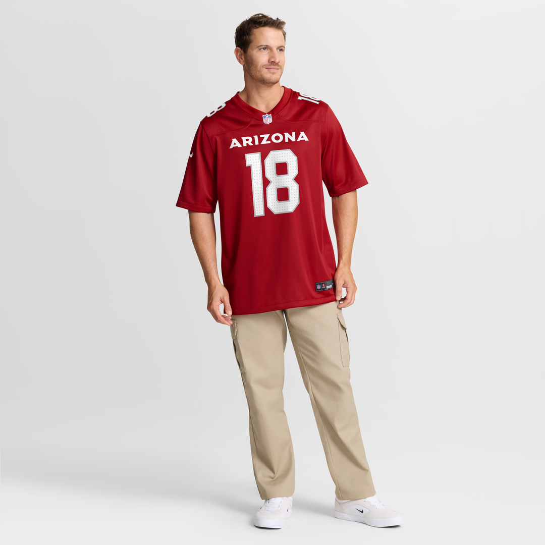 Men's Arizona Cardinals Marvin Harrison Jr. Cardinal Player Game NFL Football Jersey - view 7
