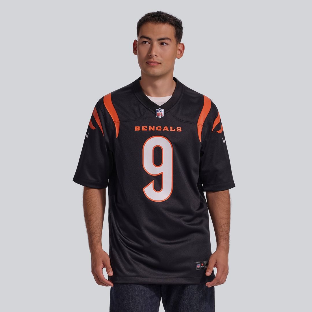 Men's Cincinnati Bengals Joe Burrow Black Player Game NFL Football Jersey - view 3