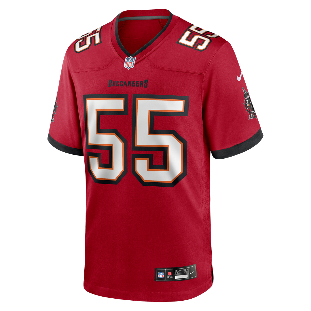 Men's Tampa Bay Buccaneers Derrick Brooks Red Game NFL Football Jersey - view 2