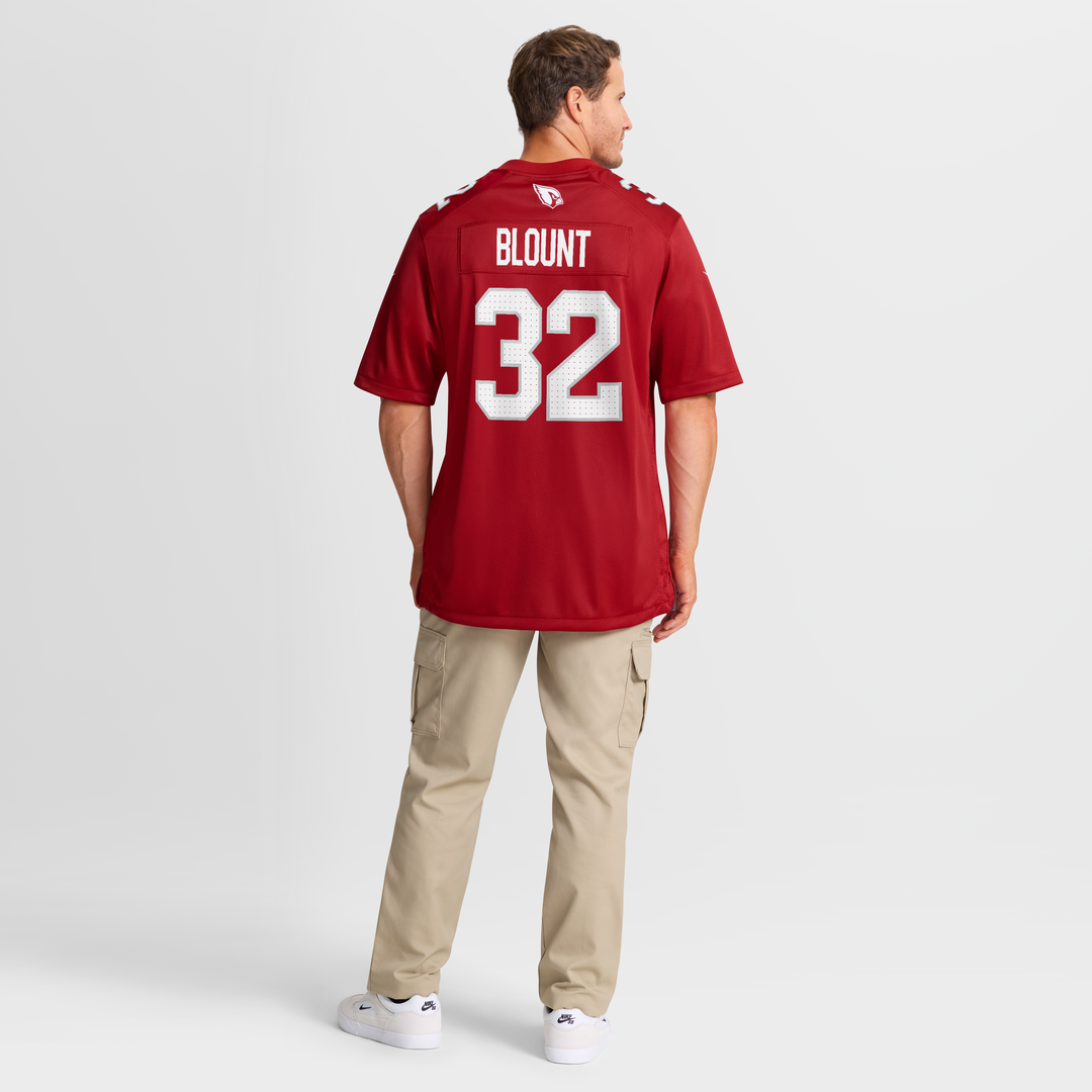 Men's Arizona Cardinals Joey Blount Cardinal Game NFL Football Jersey - view 8