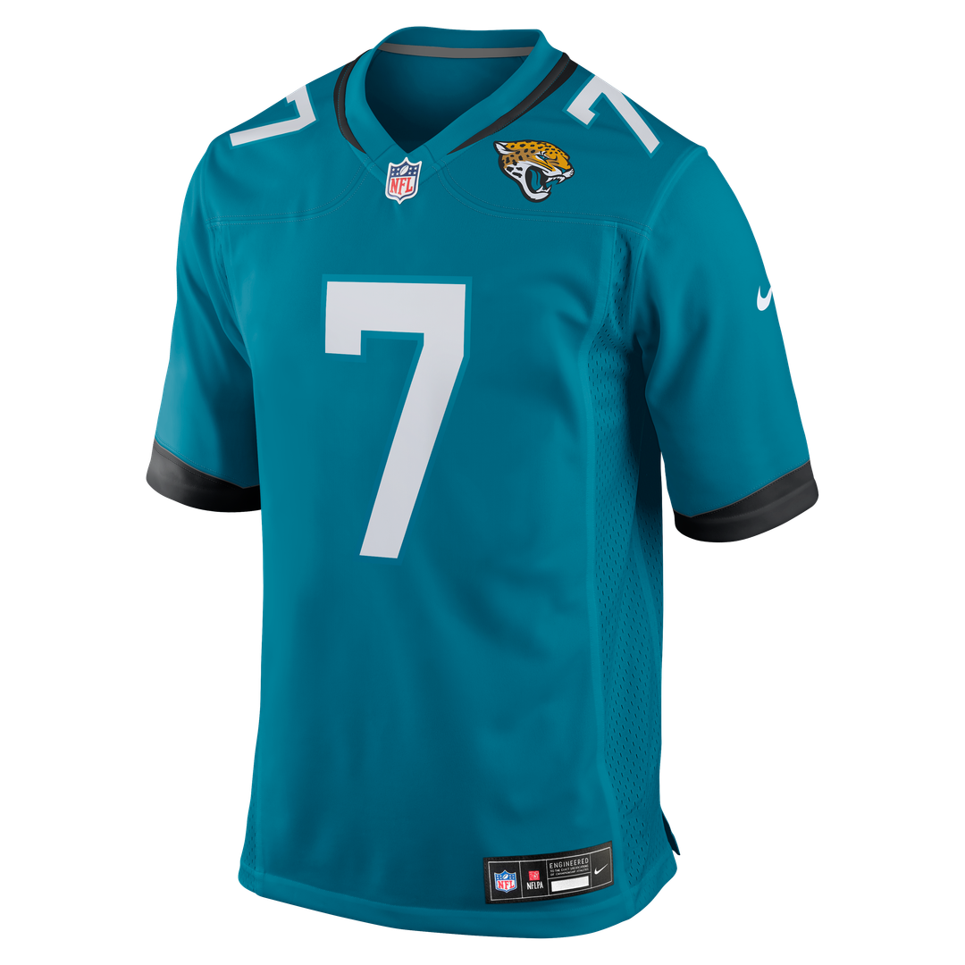 Men's Jacksonville Jaguars Byron Leftwich Teal Retired Player Game NFL Football Jersey - view 2