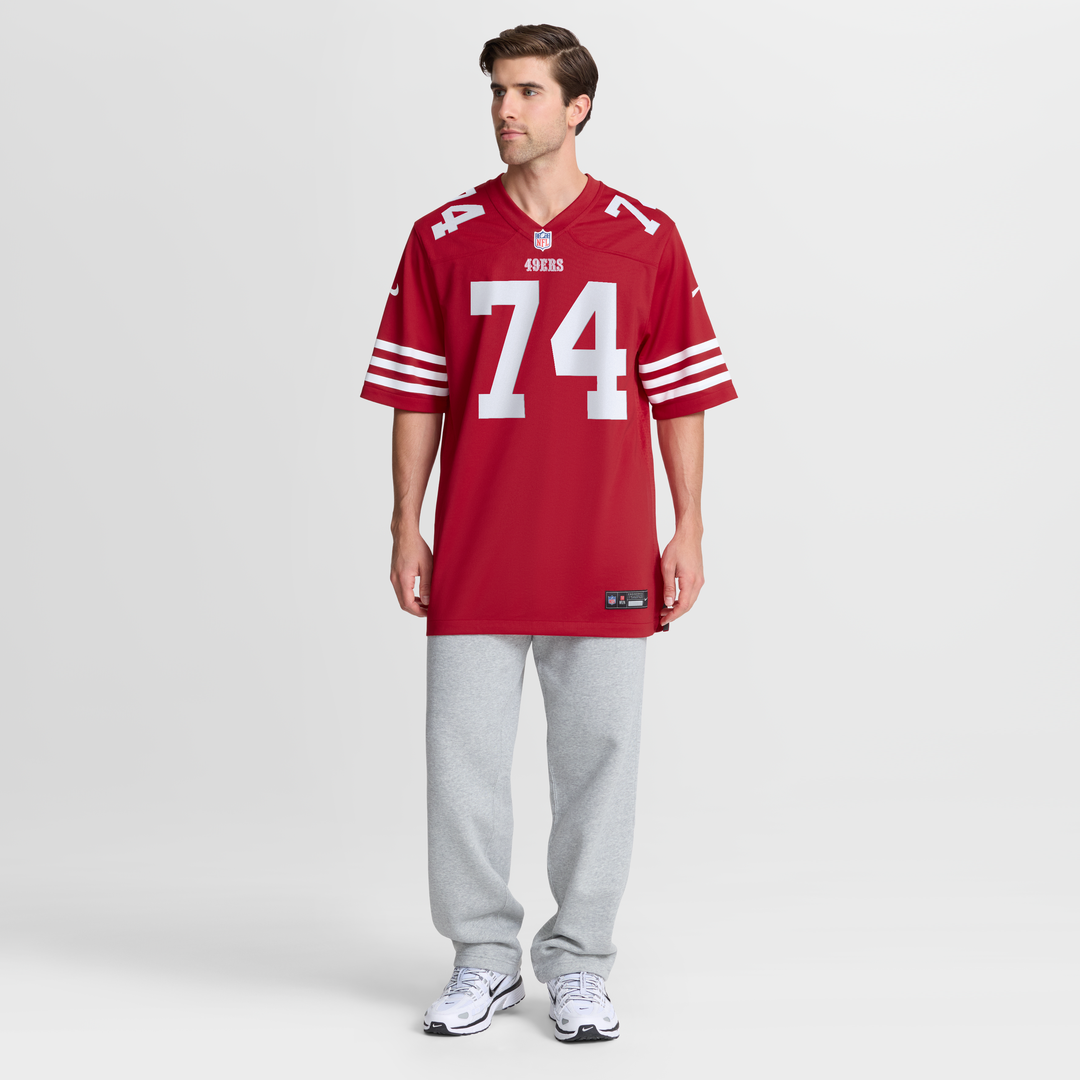 Men's San Francisco 49ers Brett Toth Scarlet Team Game NFL Football Jersey - view 4