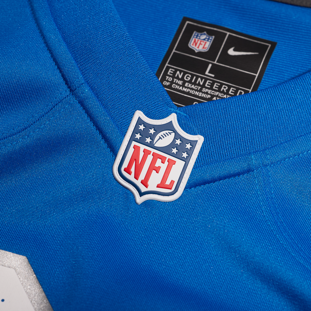 Men's Detroit Lions Blake Miller Blue Team Game NFL Football Jersey - view 6