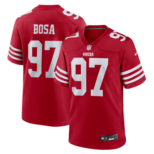 Men's San Francisco 49ers Nick Bosa Scarlet Player Game NFL Football Jersey - view 1