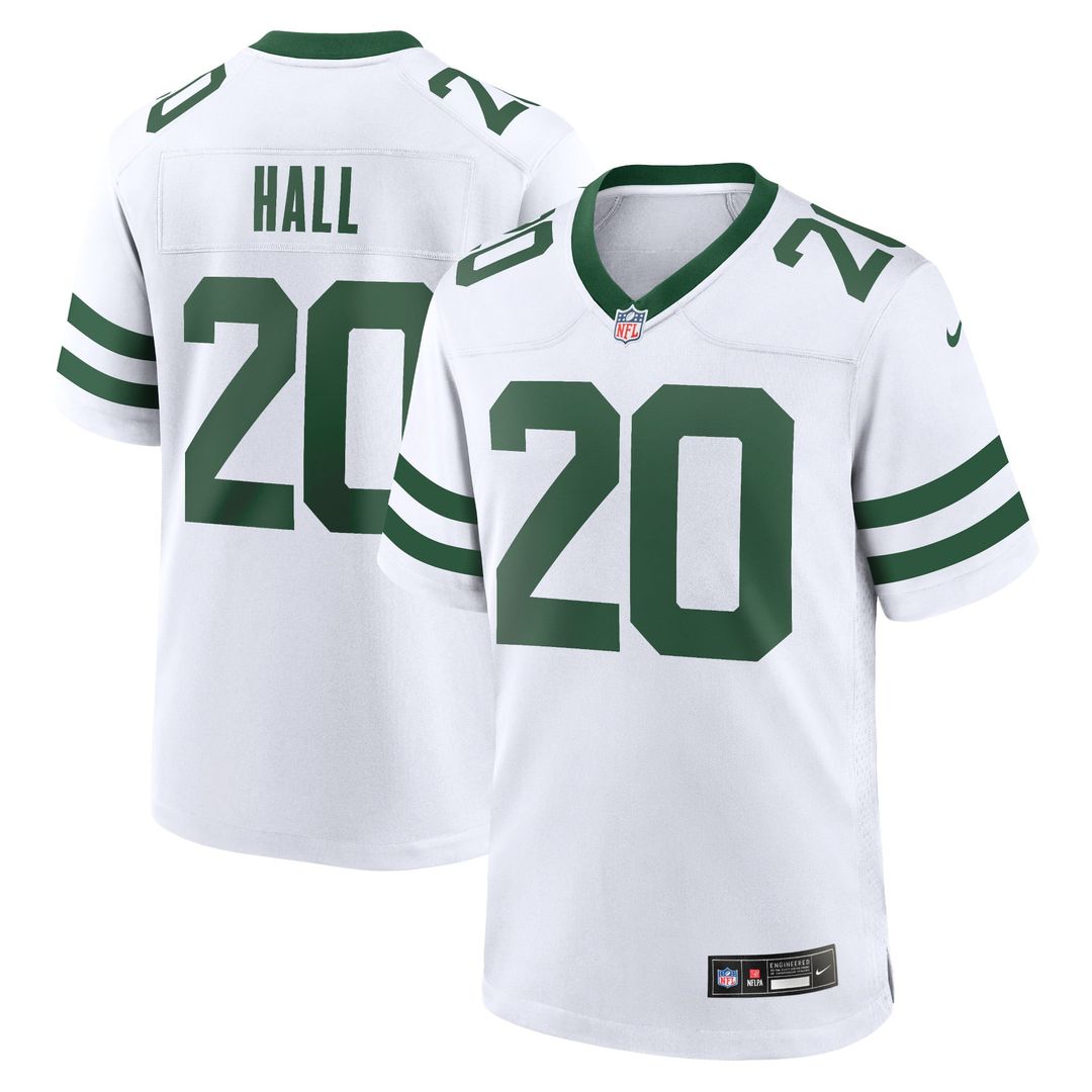 Men's New York Jets Breece Hall Legacy Black Alternate Game NFL Football Jersey - view 27