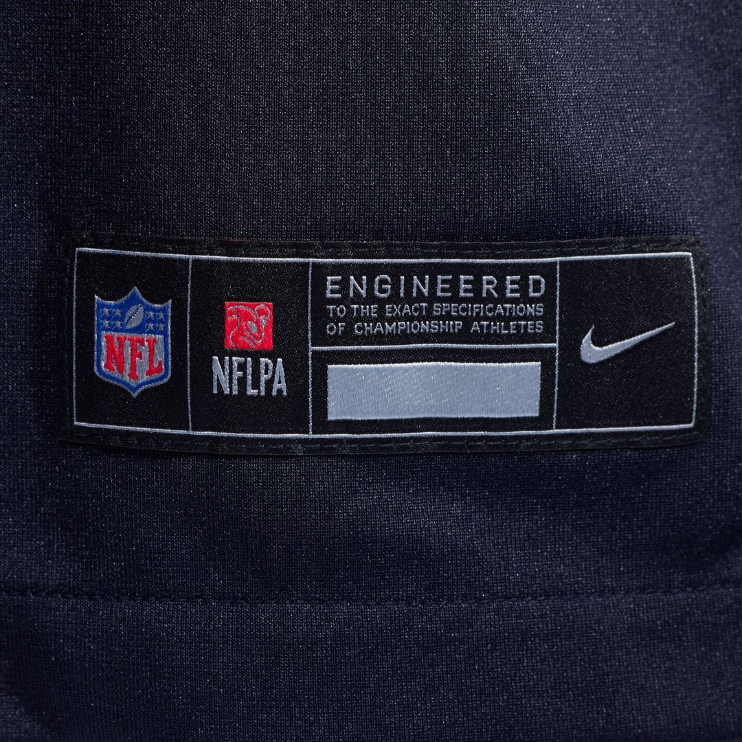 Men's Houston Texans Azeez Al-Shaair Navy Team Game NFL Football Jersey - view 12