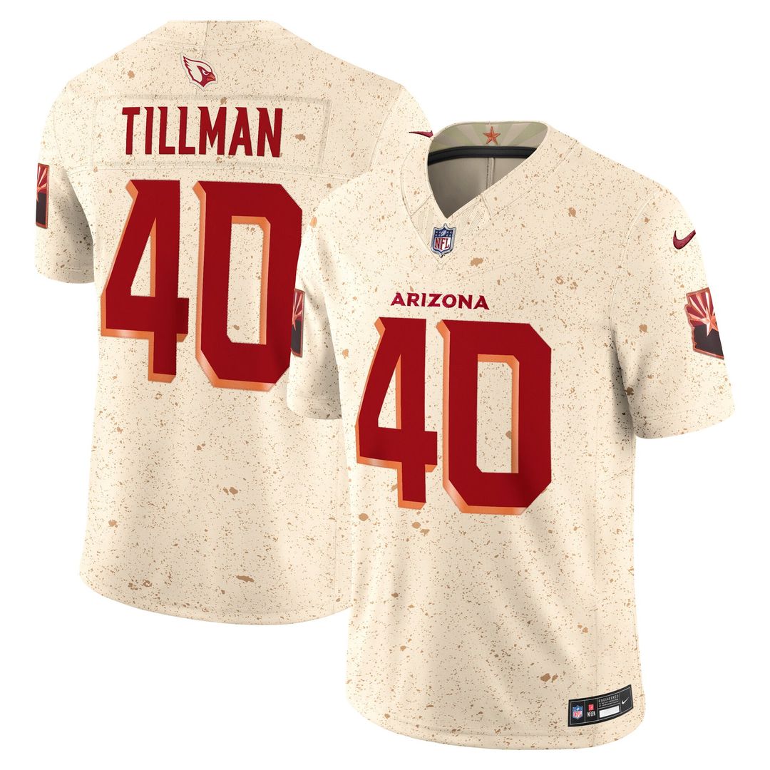 Men's Arizona Cardinals Pat Tillman Natural Rivalries Collection Stitched Limited NFL Football Jersey - view 1