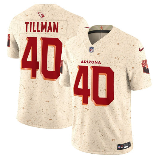 Men's Arizona Cardinals Pat Tillman Natural Rivalries Collection Stitched Limited NFL Football Jersey - view 1