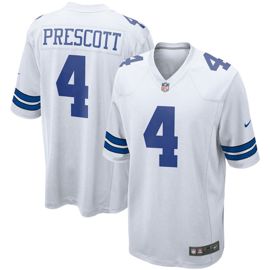 Men's Dallas Cowboys Dak Prescott White Game NFL Football Jersey - view 1