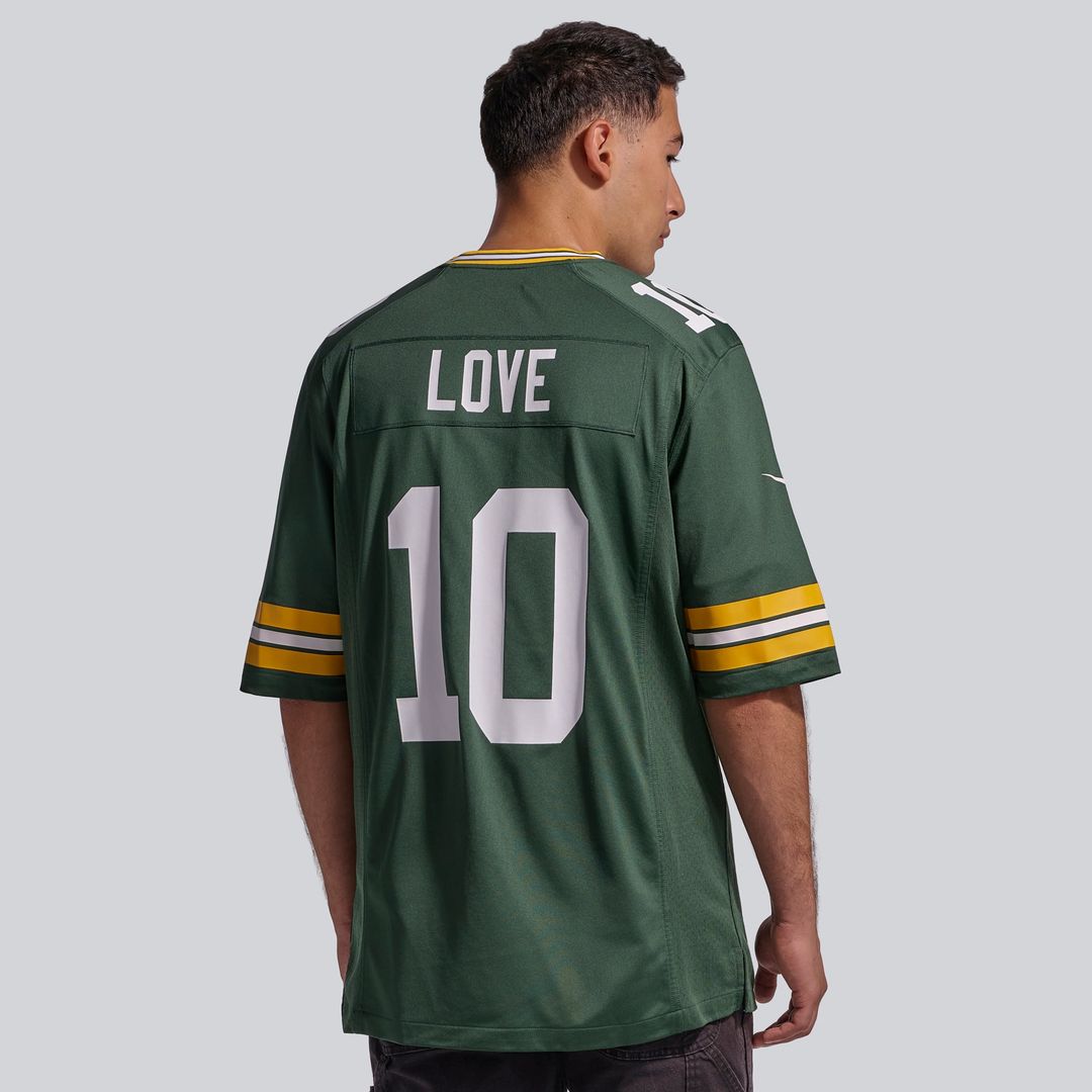 Men's Green Bay Packers Jordan Love Green Player Game NFL Football Jersey - view 4