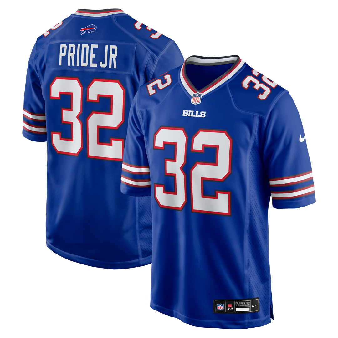 Men's Buffalo Bills Toriano Pride Jr. Royal Team Game NFL Football Jersey - view 1