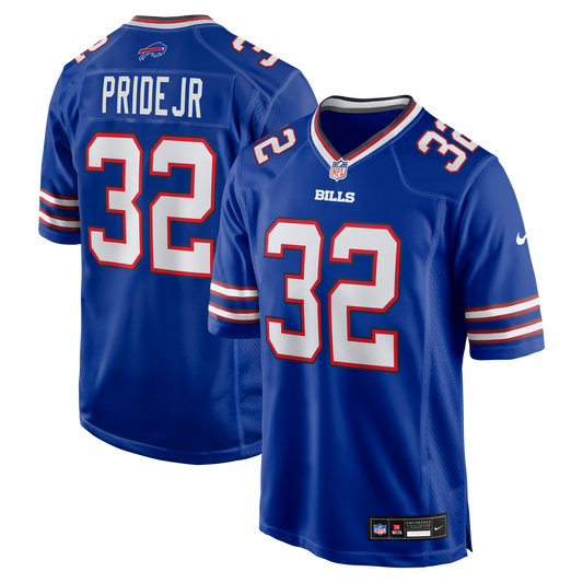 Men's Buffalo Bills Toriano Pride Jr. Royal Team Game NFL Football Jersey - view 1