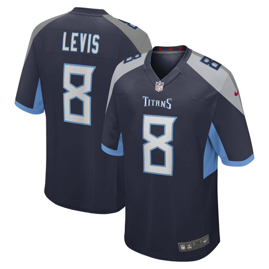Men's Tennessee Titans Will Levis Navy Game NFL Football Jersey - view 1