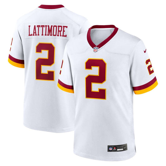 Men's Washington Commanders Marshon Lattimore White Game Super Bowl Era NFL Football Jersey - view 1