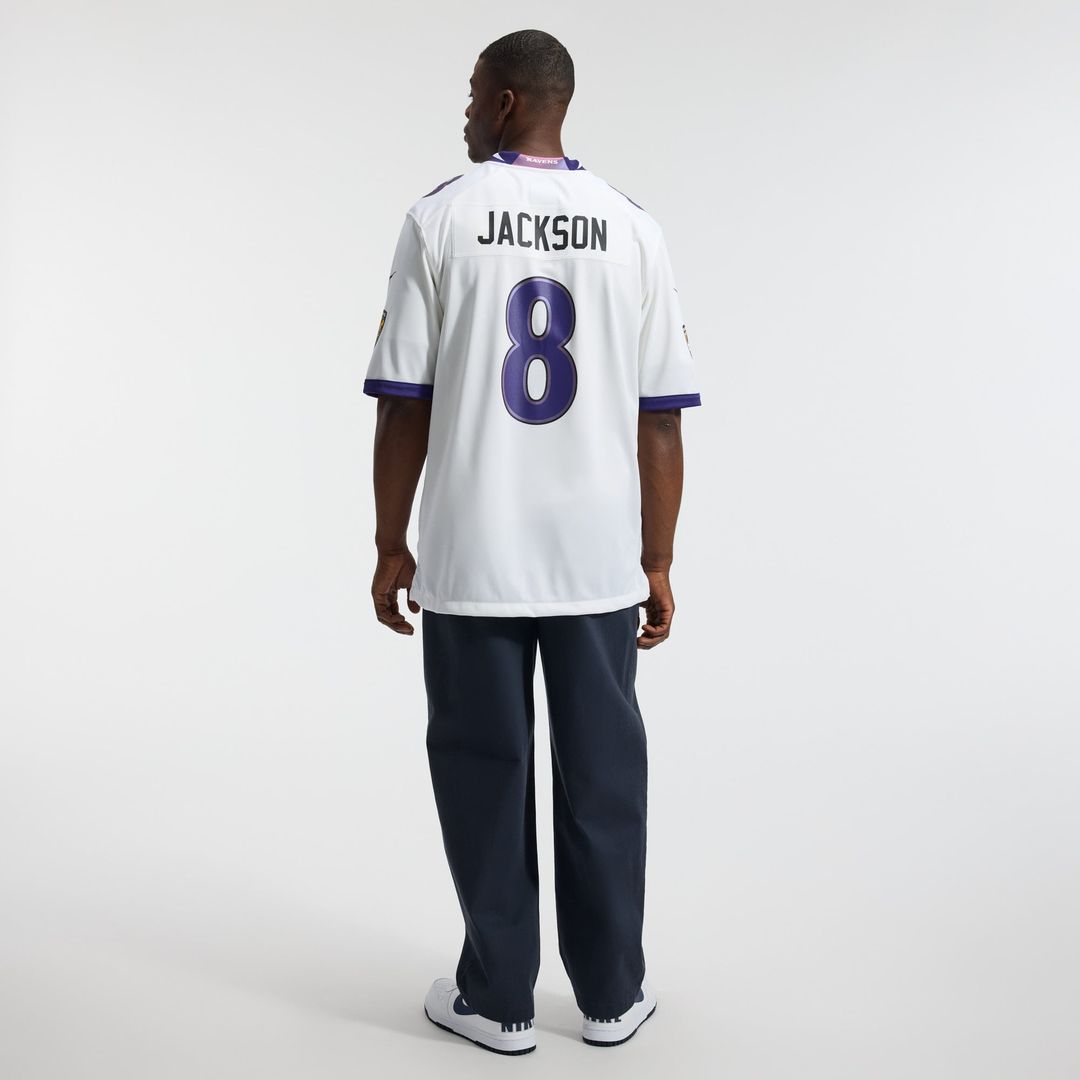 Men's Baltimore Ravens Lamar Jackson Black Alternate Game NFL Football Jersey - view 15