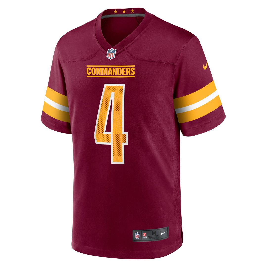 Men's Washington Commanders Frankie Luvu Burgundy Game NFL Football Jersey - view 2