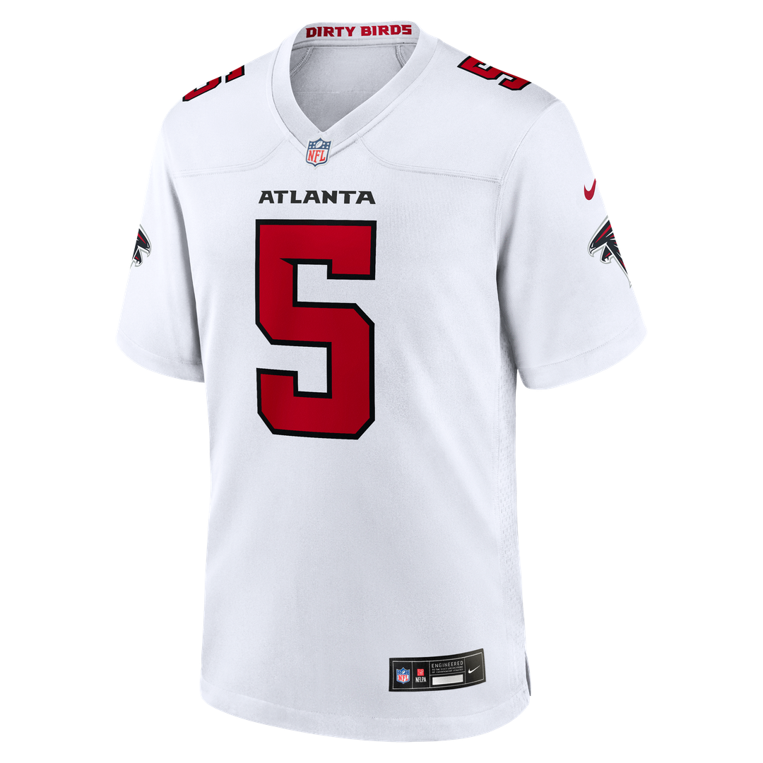 Men's Atlanta Falcons Drake London White Game NFL Football Jersey - view 2