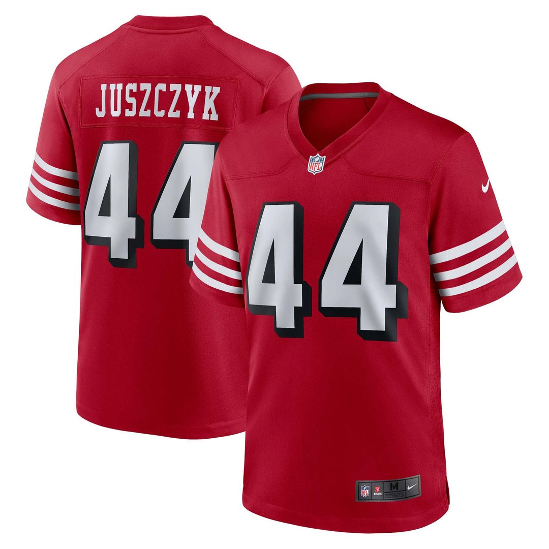 Men's San Francisco 49ers Kyle Juszczyk Scarlet Alternate Game NFL Football Jersey - view 1