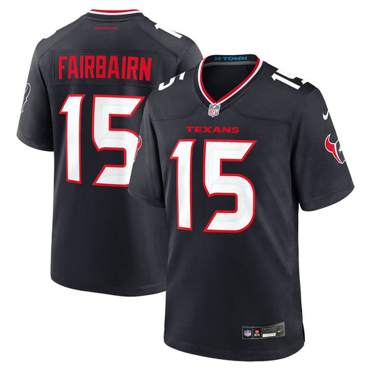 Men's Houston Texans Ka'imi Fairbairn Navy Team Game NFL Football Jersey - view 1
