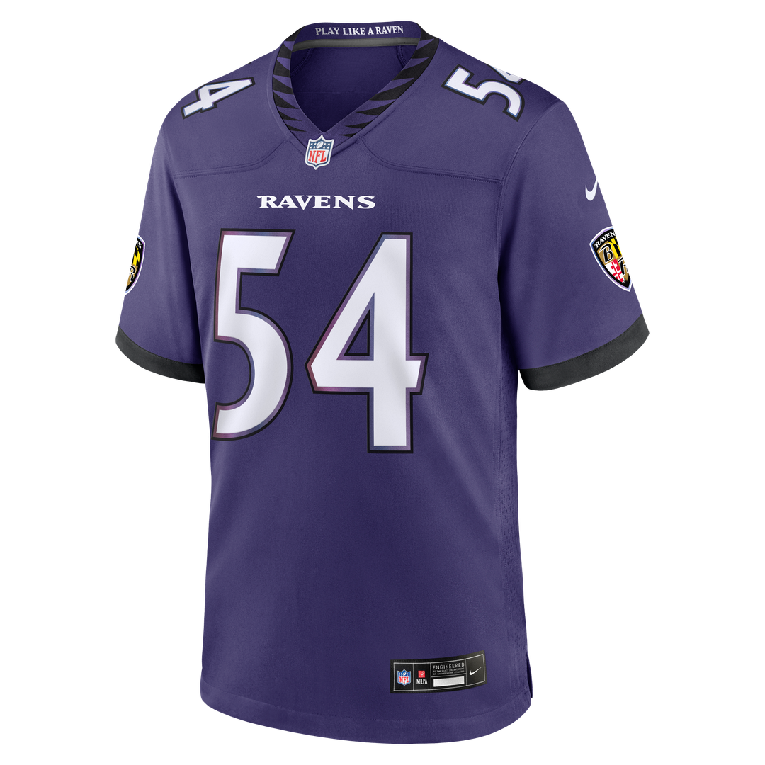 Men's Baltimore Ravens Jovaughn Gwyn Purple Team Game NFL Football Jersey - view 2
