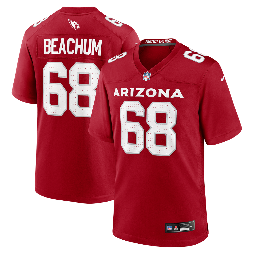 Men's Arizona Cardinals Kelvin Beachum Cardinal Team Game NFL Football Jersey - view 1
