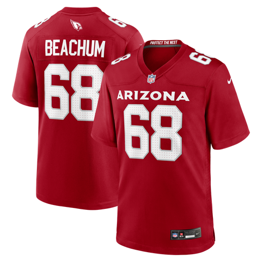 Men's Arizona Cardinals Kelvin Beachum Cardinal Team Game NFL Football Jersey - view 1