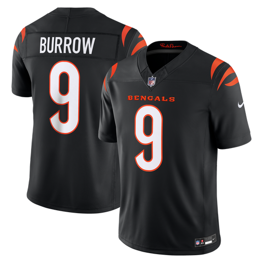 Men's Cincinnati Bengals Joe Burrow Black Team Stitched Limited NFL Football Jersey - view 1