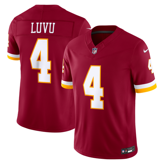 Men's Washington Commanders Frankie Luvu Burgundy Team Stitched Limited NFL Football Jersey - view 1