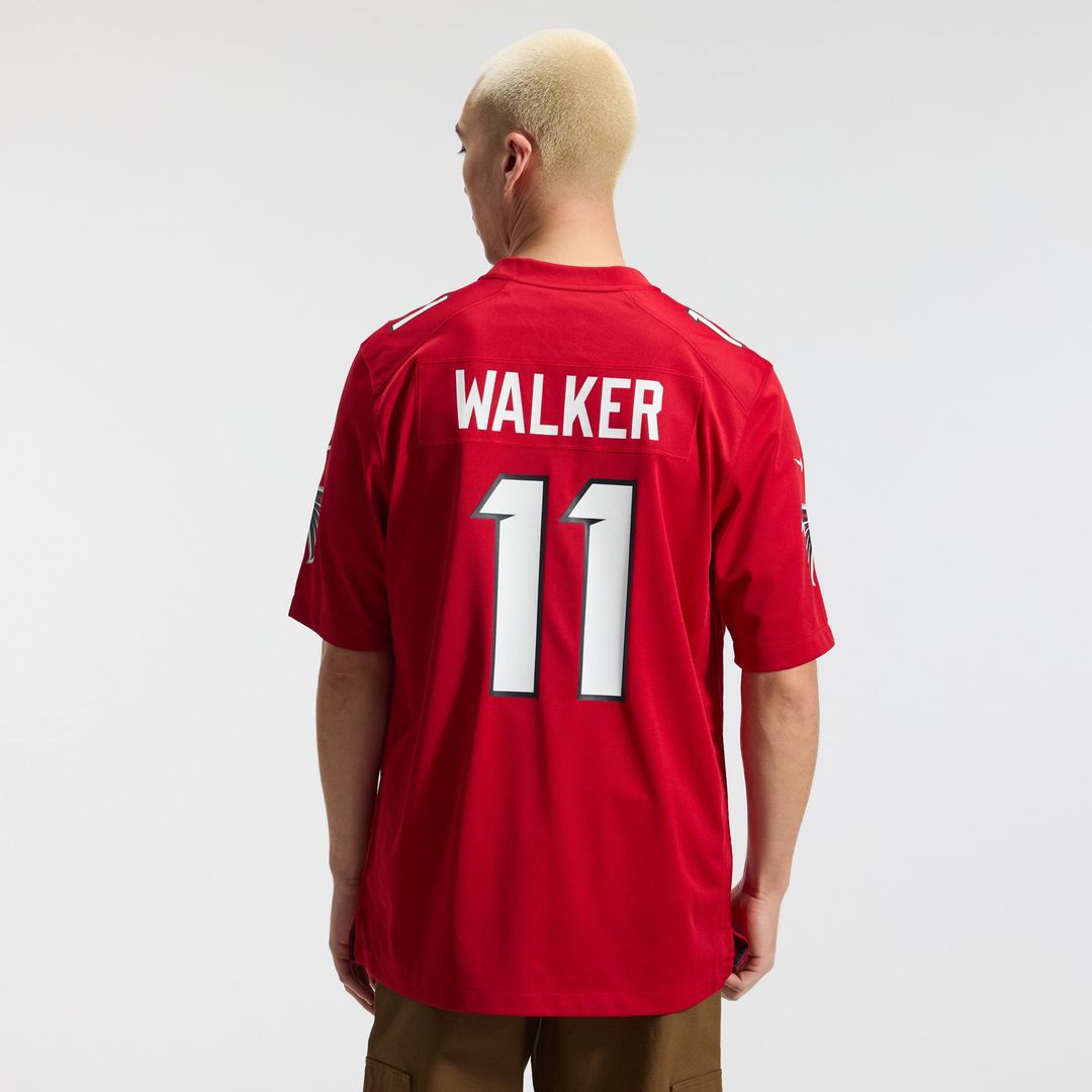 Men's Atlanta Falcons Jalon Walker Red Game NFL Football Jersey - view 4