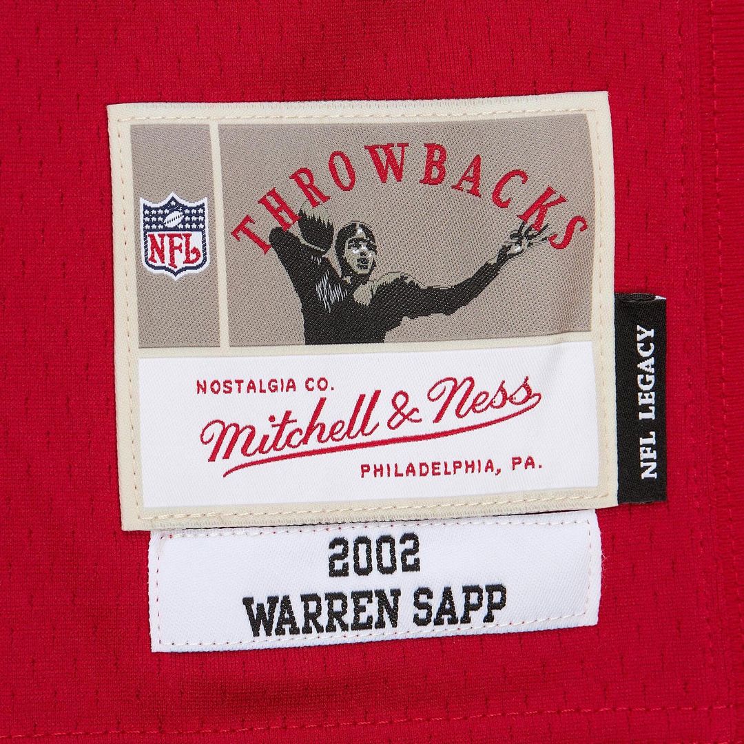 Men's Tampa Bay Buccaneers Warren Sapp Red 2002 Legacy Replica NFL Football Jersey - view 14