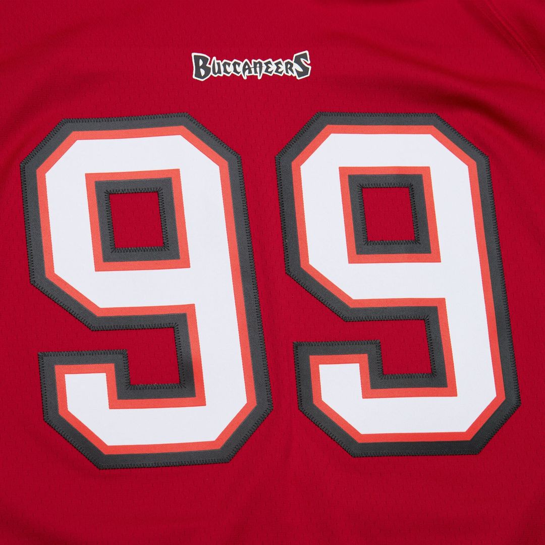 Men's Tampa Bay Buccaneers Warren Sapp Red 2002 Legacy Replica NFL Football Jersey - view 11
